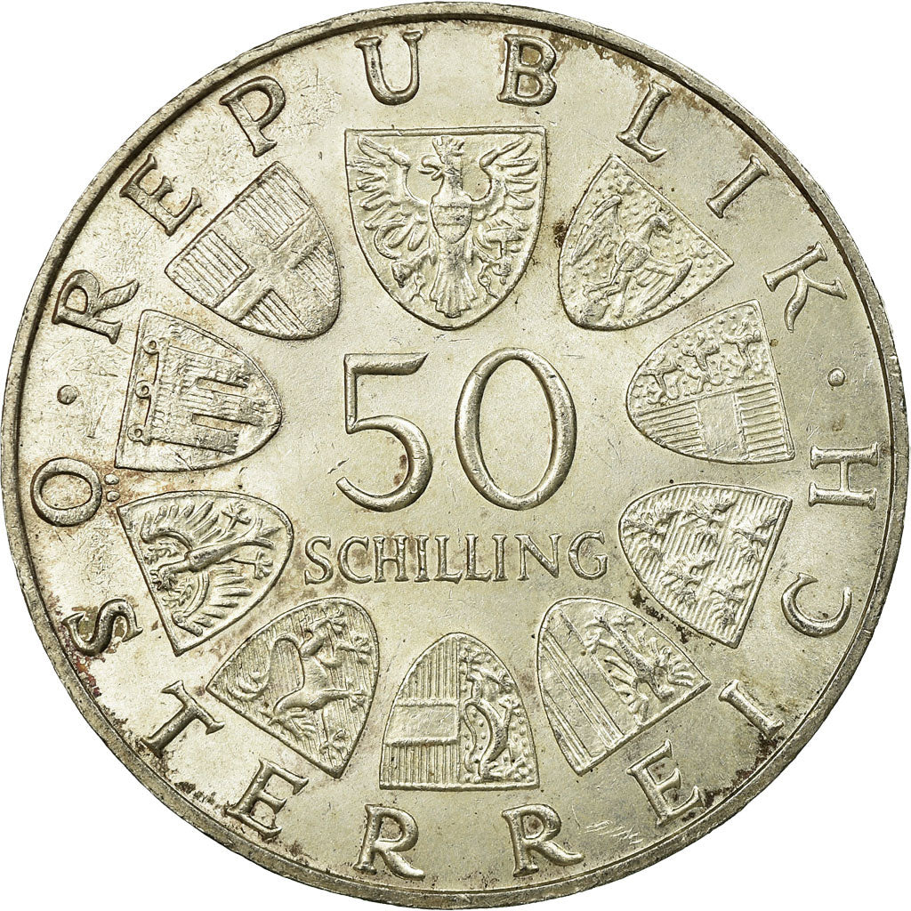 Moneta, Austria, 50 Schilling, 1971, BB, Argento, KM:2911
