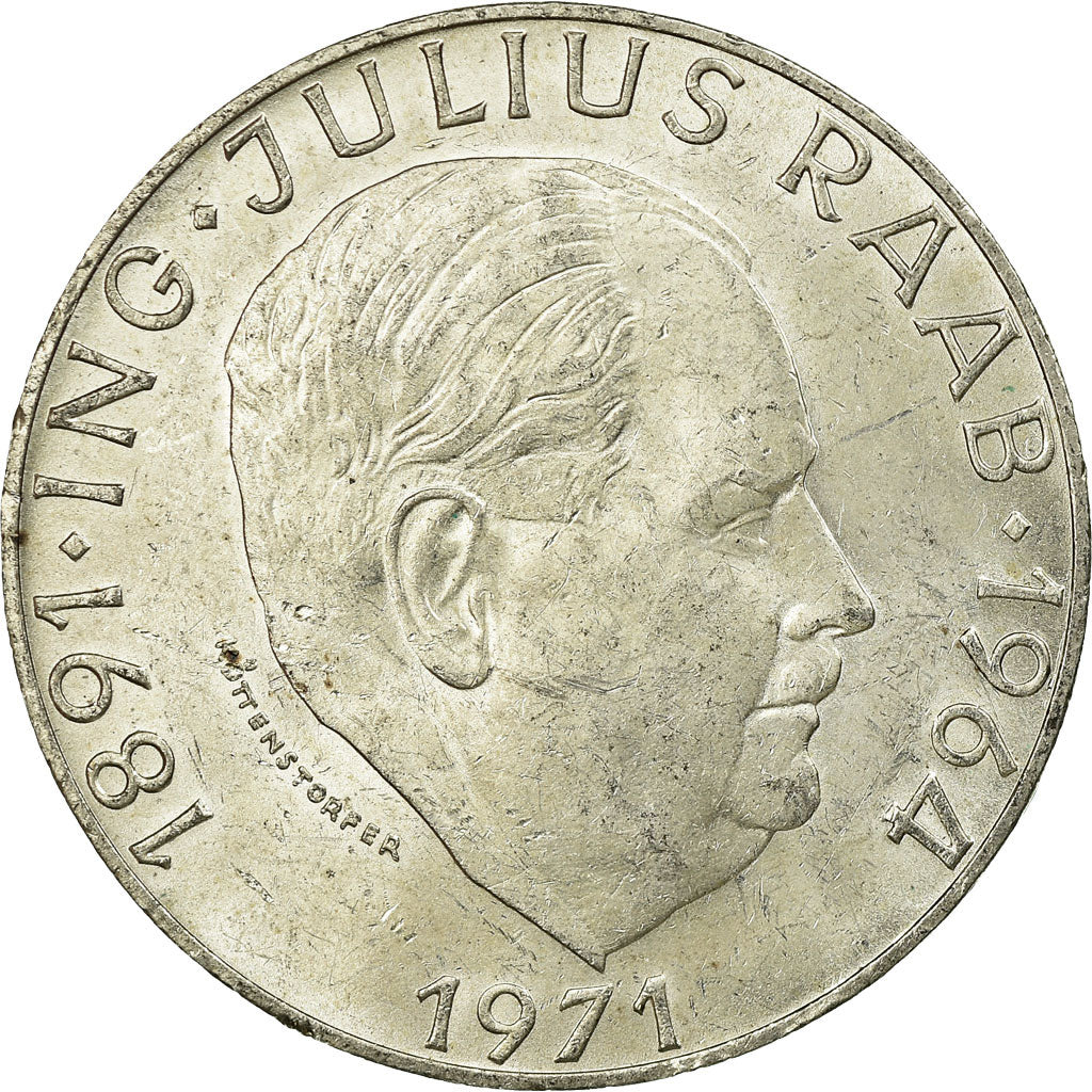 Coin, Austria, 50 Schilling, 1971, EF(40-45), Silver, KM:2911
