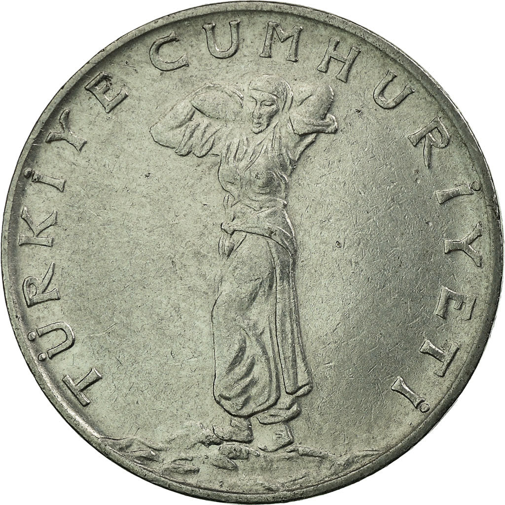 Moeda, Turquia, 25 Kurus, 1973, Paris, EF(40-45), Aço Inoxidável, KM:892.3