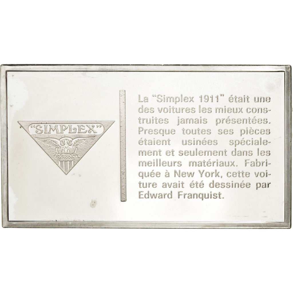 France, Medal, French Fifth Republic, Automobile, SUP+, Argent