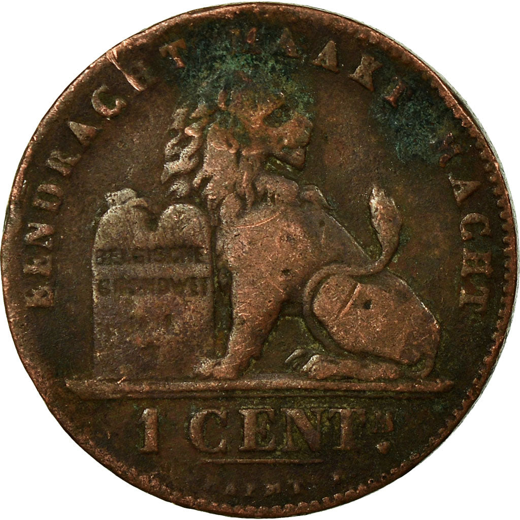 Moneda, Bélgica, Leopold II, Centime, 1901, BC+, Cobre, KM:34.1
