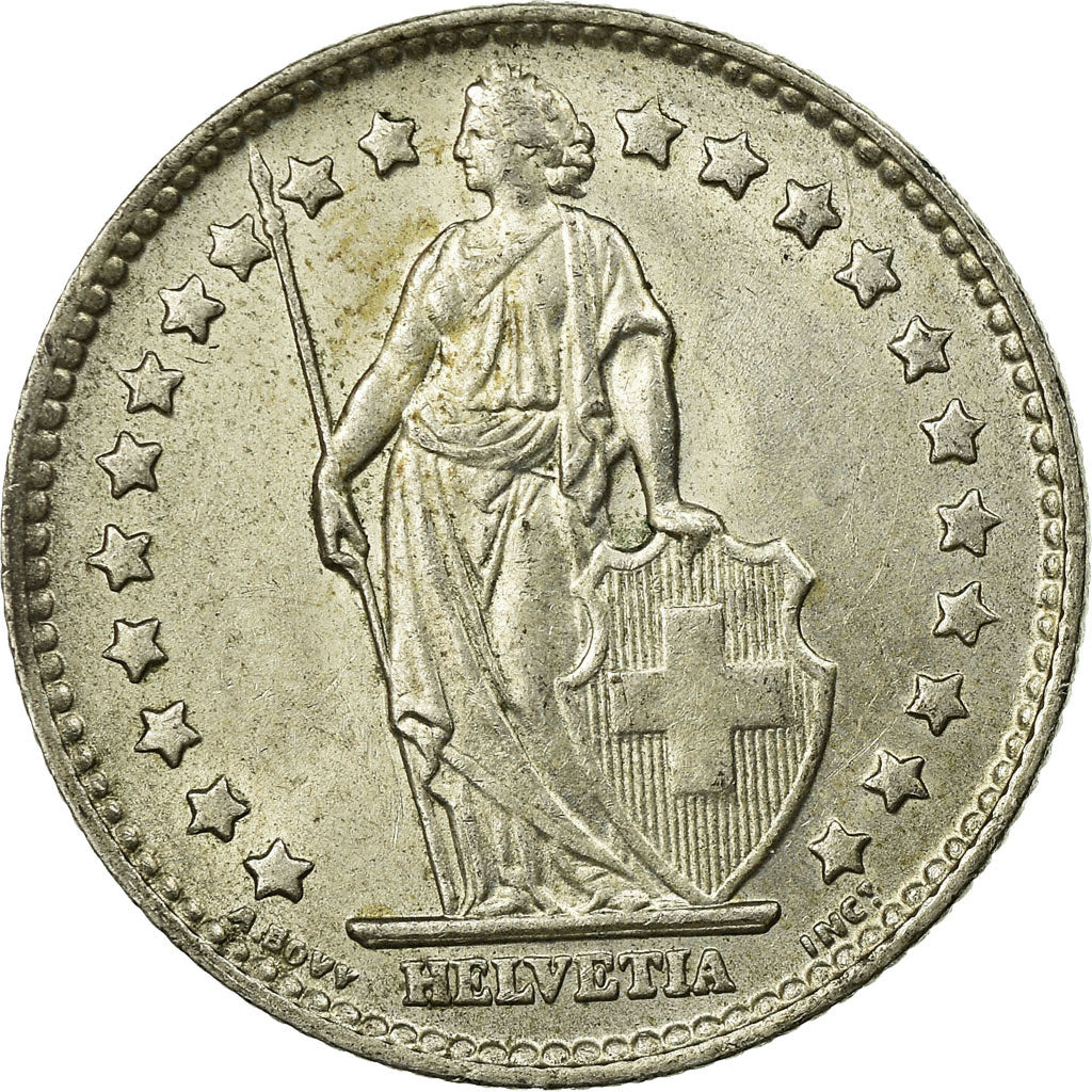 Coin, Switzerland, Franc, 1964, Bern, AU(55-58), Silver, KM:24