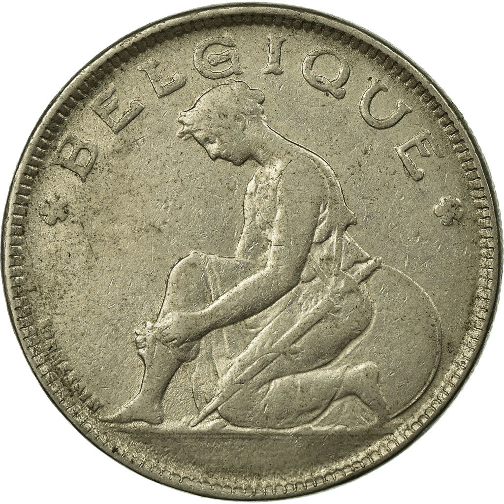 Coin, Belgium, 2 Francs, 2 Frank, 1923, EF(40-45), Nickel, KM:91.1