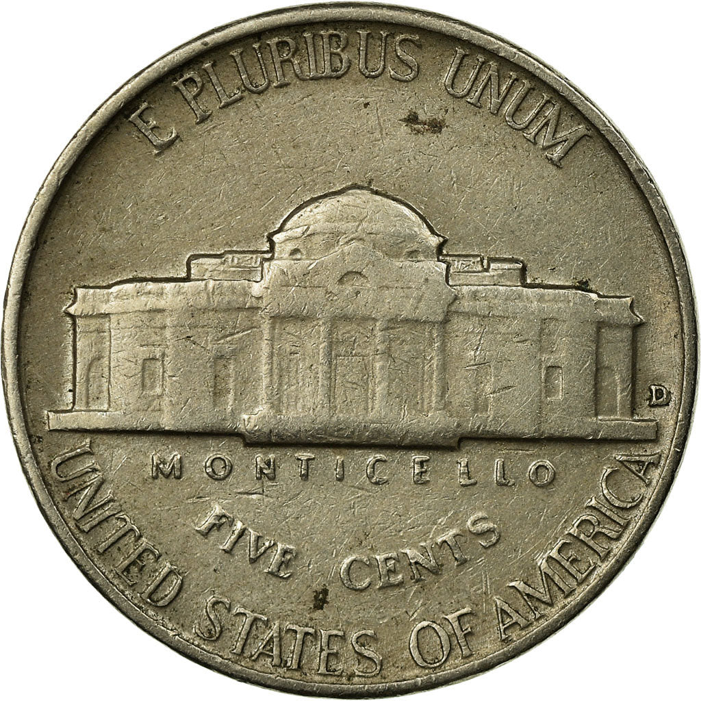Münze, Vereinigte Staaten, Jefferson Nickel, 5 Cents, 1954, U.S. Mint