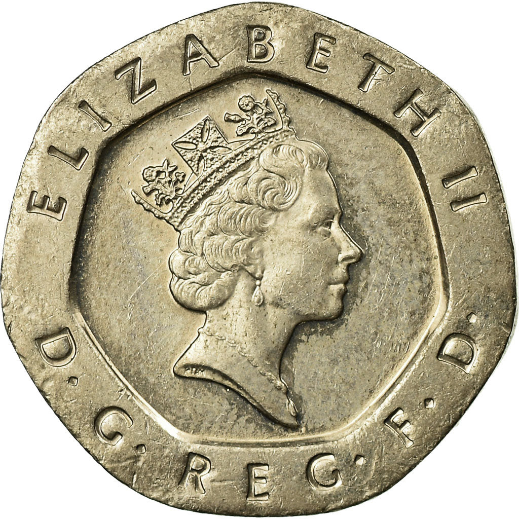 Coin, Great Britain, Elizabeth II, 20 Pence, 1997, EF(40-45), Copper-nickel