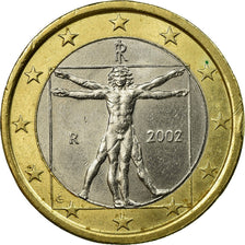 Italy, Euro, 2002, EF(40-45), Bi-Metallic, KM:216