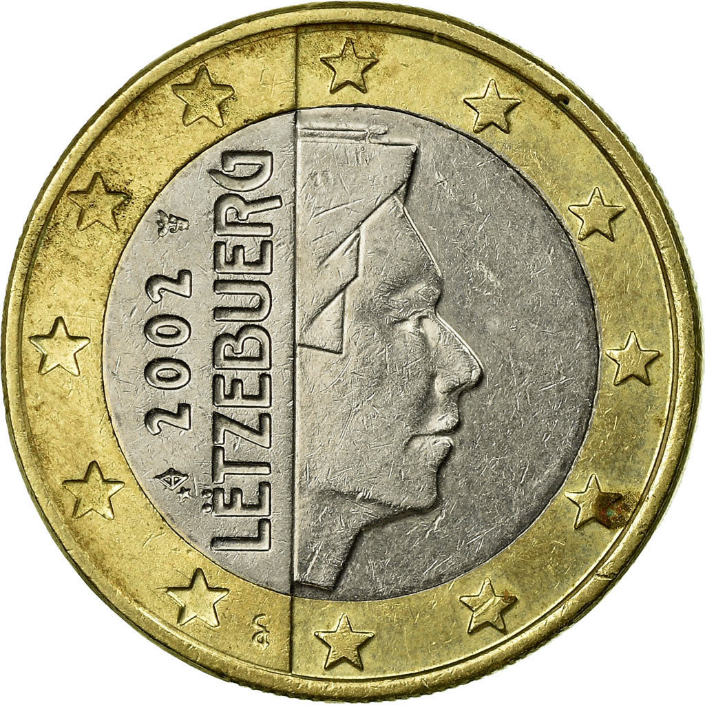 Luxembourg, Euro, 2002, EF(40-45), Bi-Metallic, KM:81