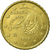 Spanien, 10 Euro Cent, 1999, SS, Messing, KM:1043