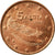 Grecia, 5 Euro Cent, 2002, MBC, Cobre chapado en acero, KM:183