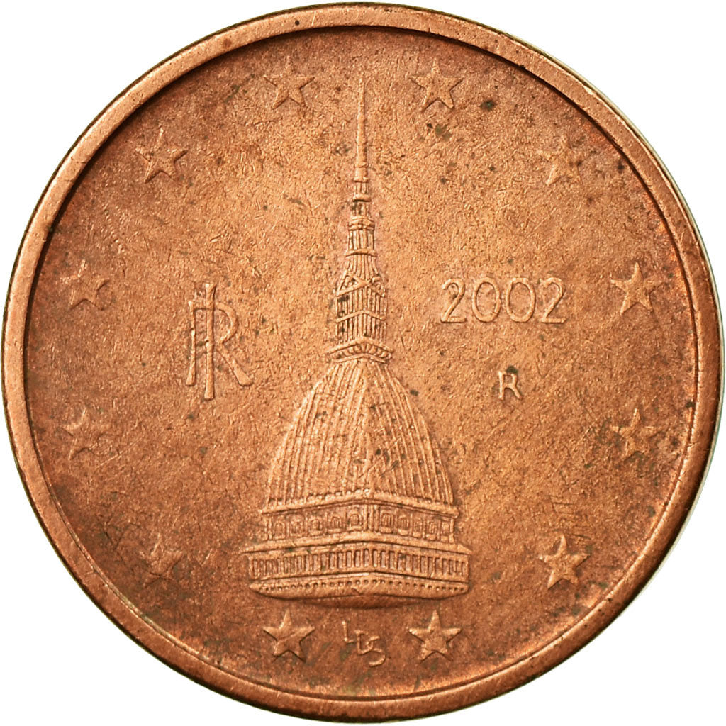 Italien, 2 Euro Cent, 2002, SS, Copper Plated Steel, KM:211