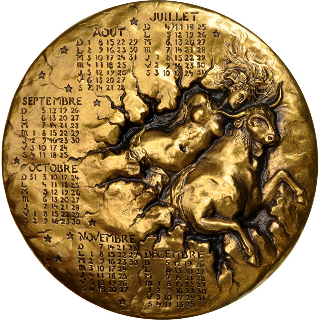 Francja, Medal, Piąta Republika Francuska, Sztuka i Kultura, AU(55-58), Bronze
