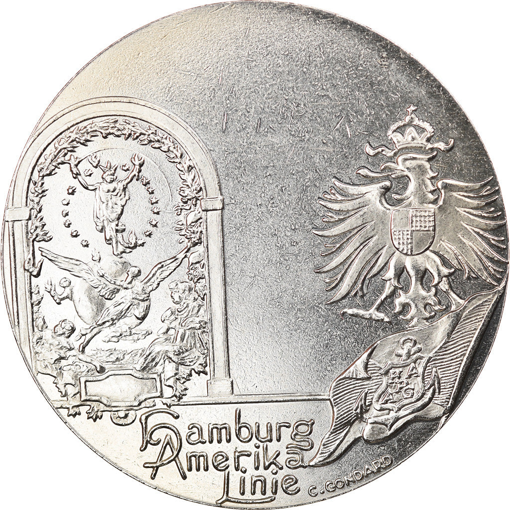 Francia, medalla, Les Grands Transatlantiques, Deutschland, Shipping, C.