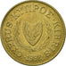 Moneda, Chipre, 20 Cents, 1992, MBC, Níquel - latón, KM:62.2