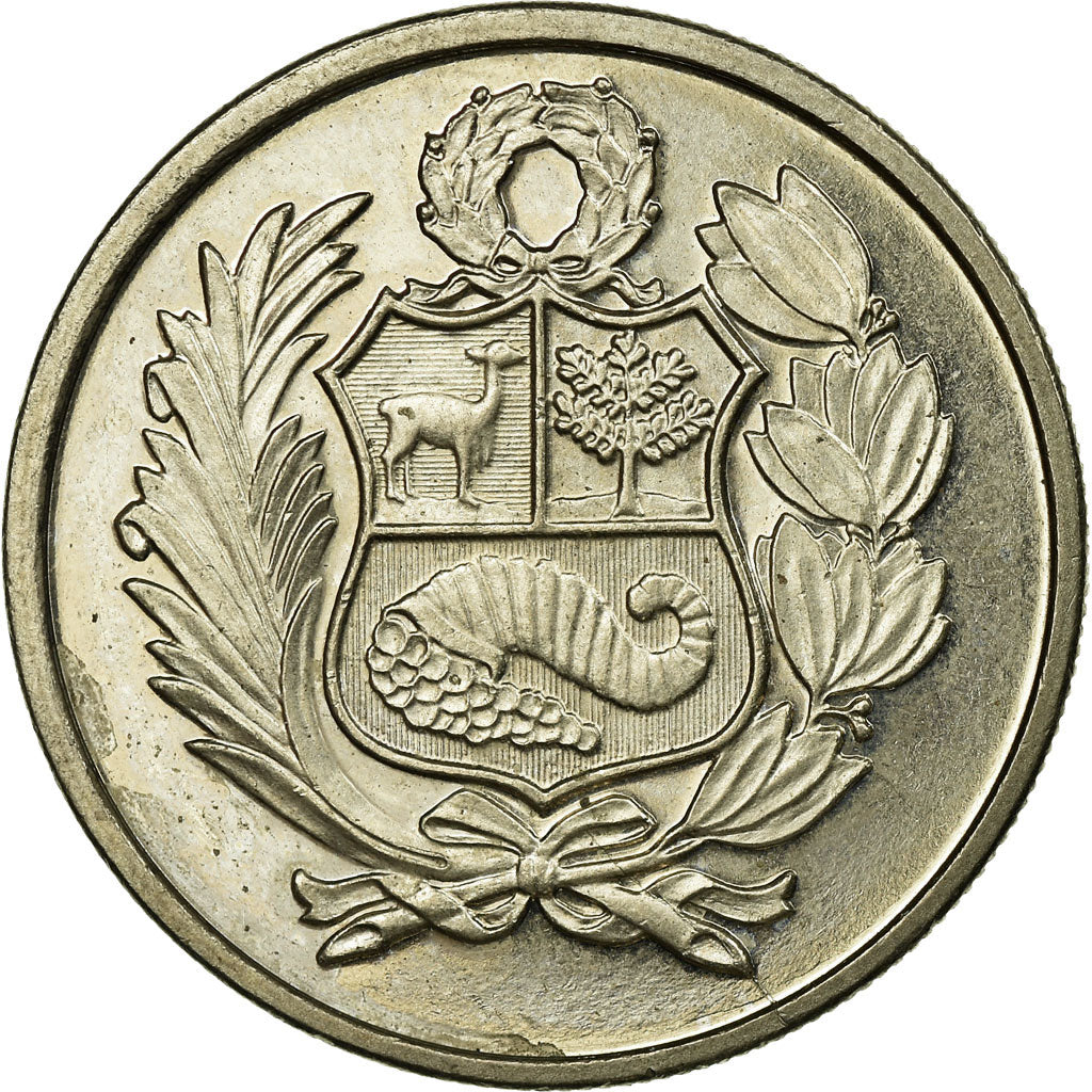 Moneda, Perú, 100 Soles, 1982, MBC, Cobre - níquel, KM:283