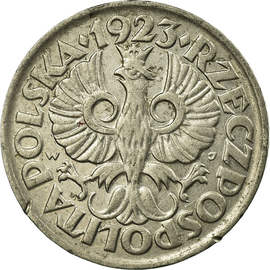 Coin, Poland, 10 Groszy, 1923, EF(40-45), Nickel, KM:11