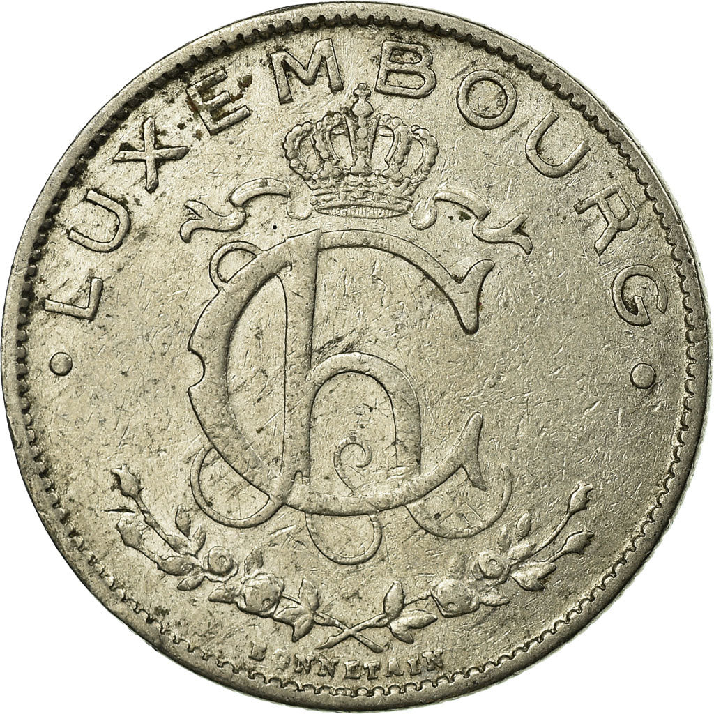 Münze, Luxemburg, Charlotte, Franc, 1924, SS, Nickel, KM:35