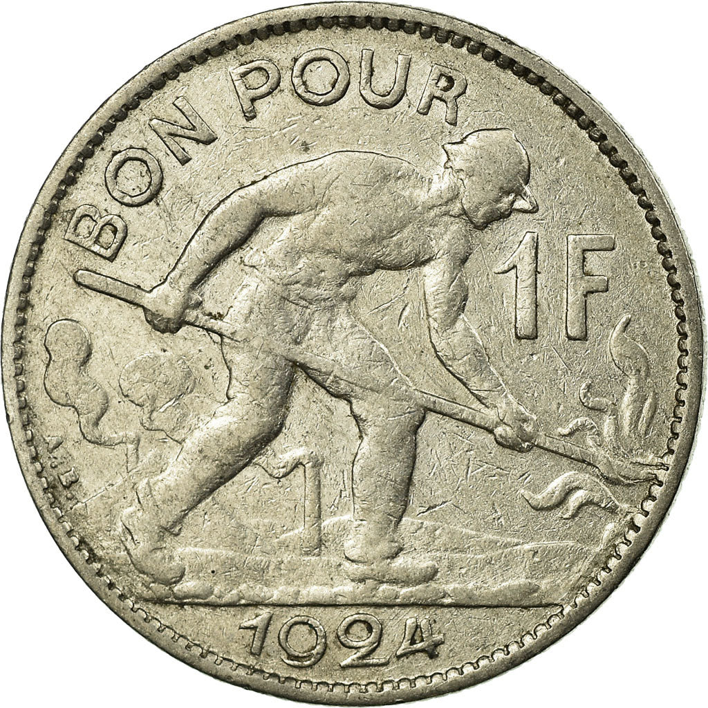 Münze, Luxemburg, Charlotte, Franc, 1924, SS, Nickel, KM:35