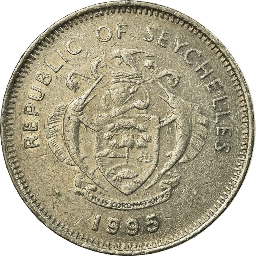 Moneda, Seychelles, Rupee, 1995, MBC, Cobre - níquel, KM:50.2