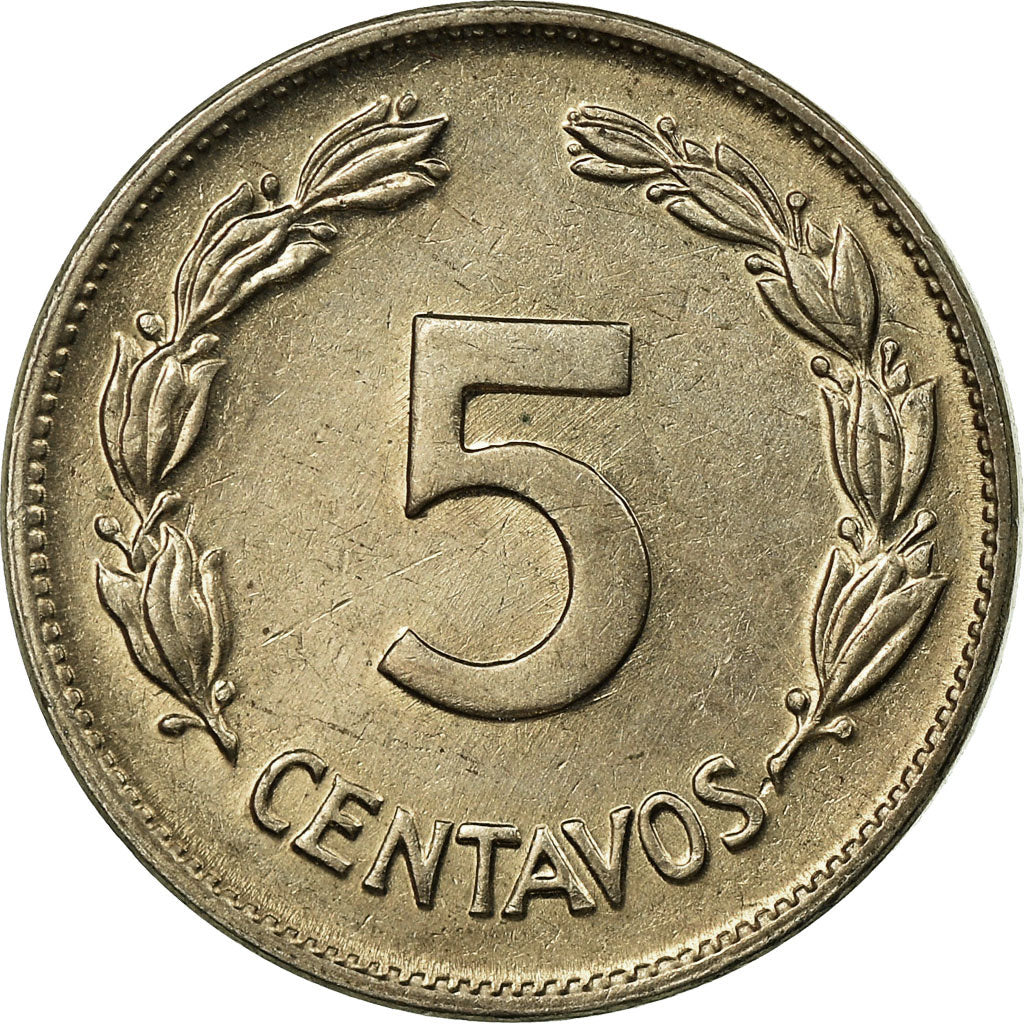 Coin, Ecuador, 5 Centavos, Cinco, 1946, EF(40-45), Copper-nickel, KM:75b