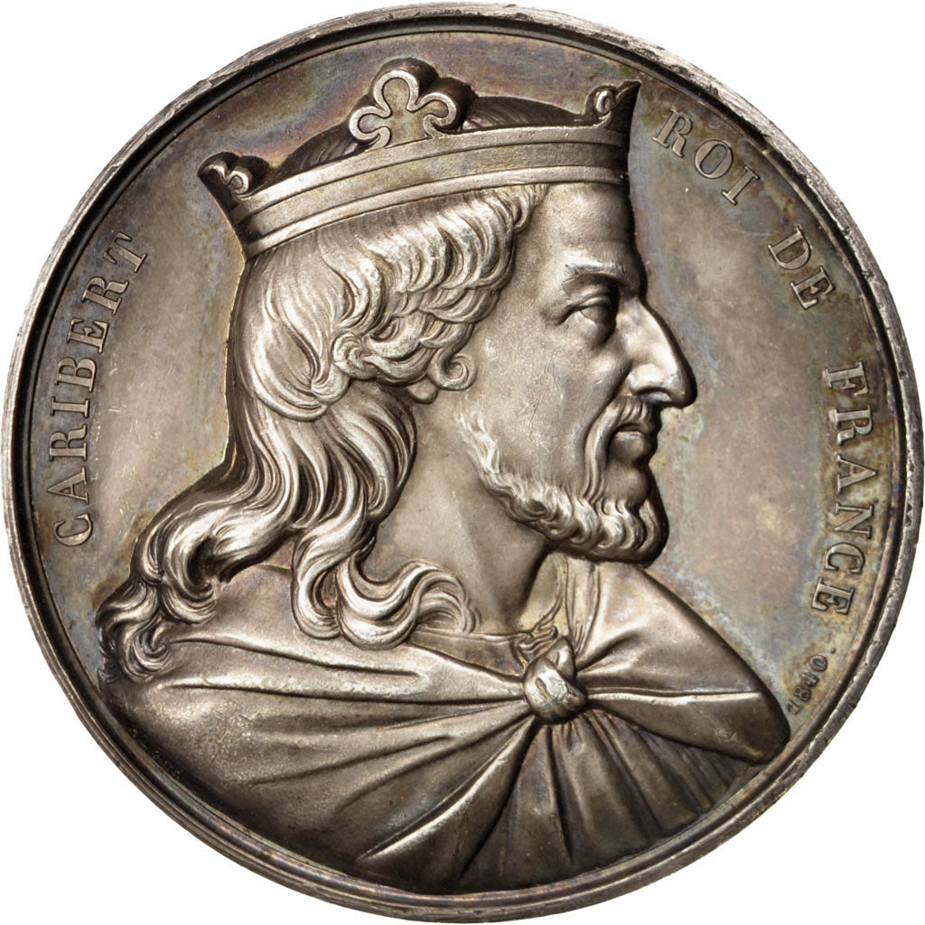 France, Medal, Caribert, History, Caqué, AU(55-58), Copper