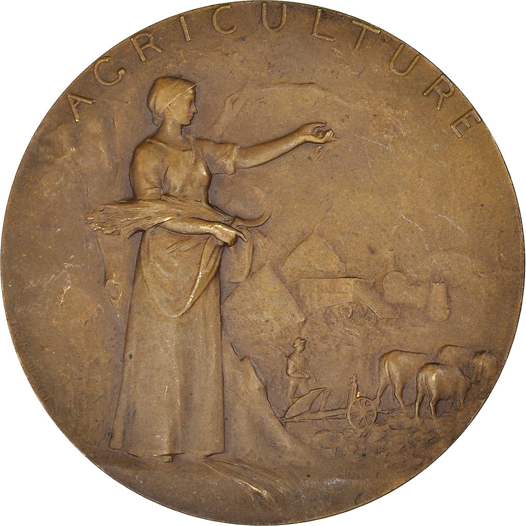 França, medalha, Agriculture, Spécimen, Grandhomme, MS(63), Bronze