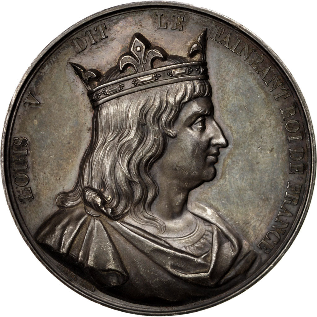 France, Medal, Louis V, History, Caqué, AU(55-58), Copper
