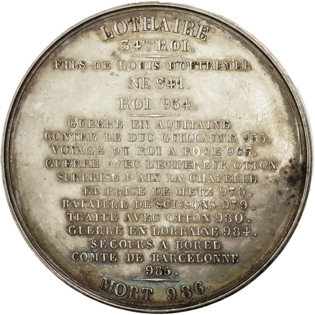 France, Medal, Lothaire, History, Caqué, SUP, Cuivre