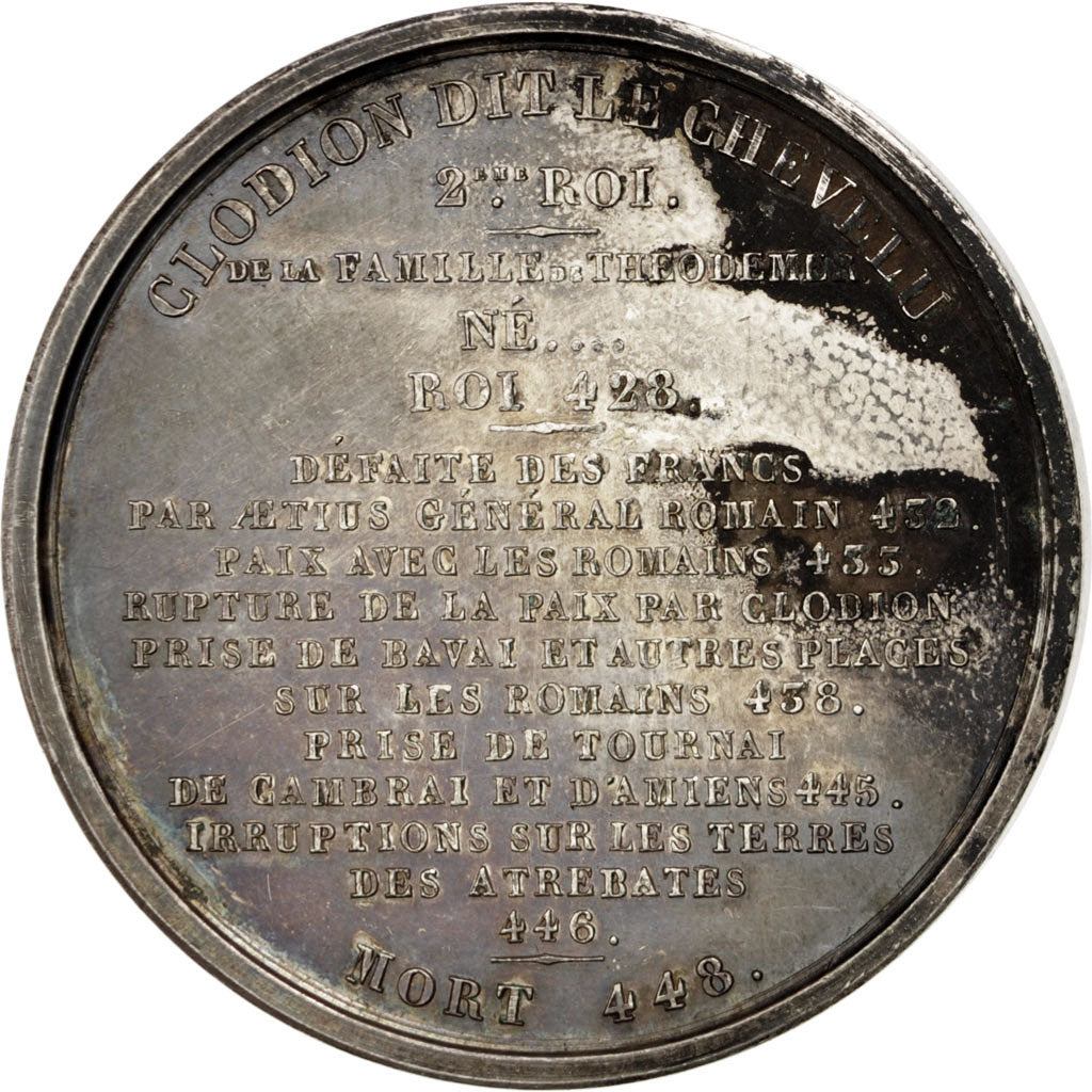 France, Medal, Clodion, History, Caqué, AU(50-53), Copper