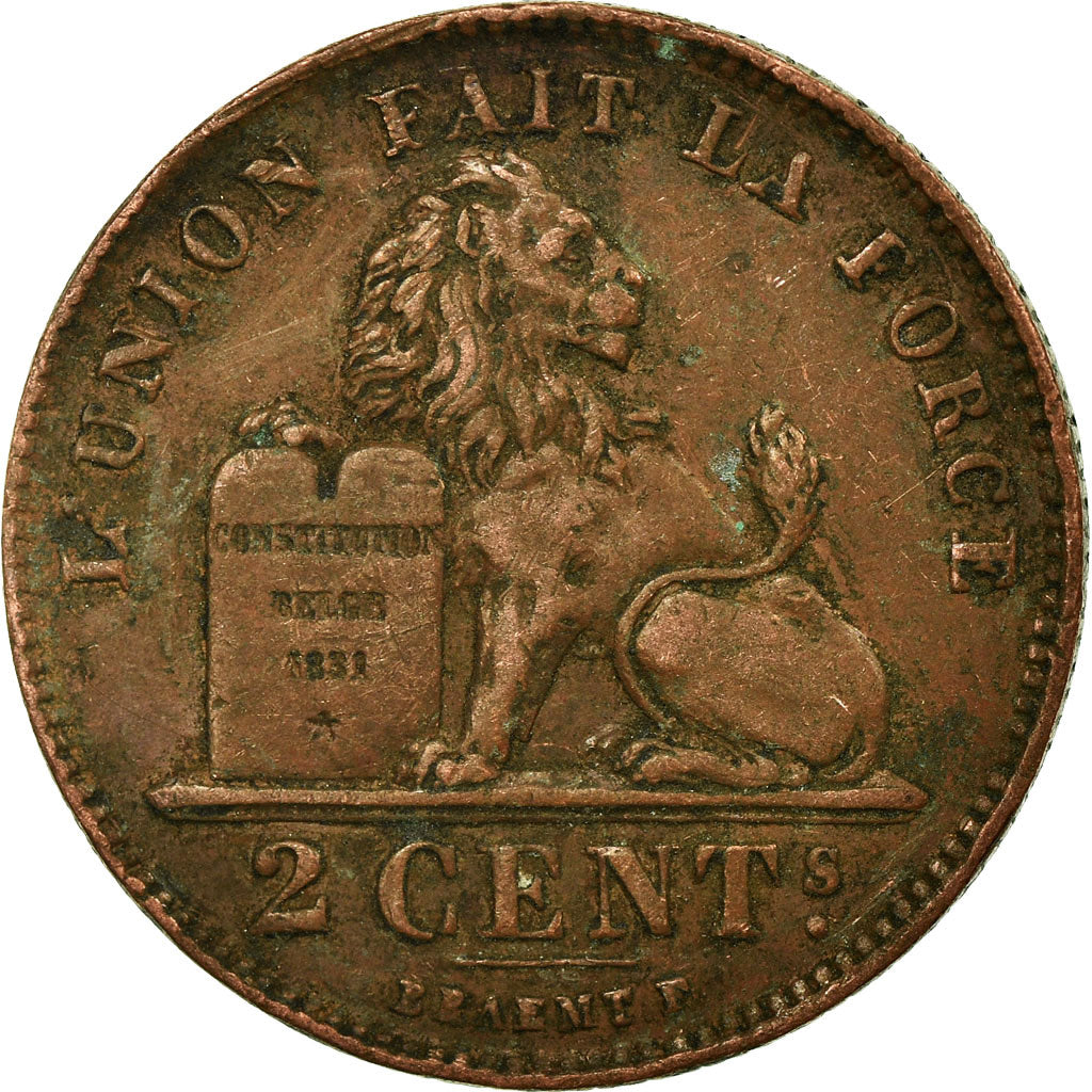 Monnaie, Belgique, Albert I, 2 Centimes, 1919, TTB, Cuivre, KM:64