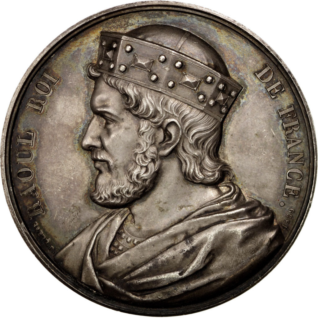 France, Medal, Raoul, History, Caqué, AU(55-58), Copper
