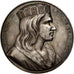 France, Medal, Childeric III, History, Caqué, AU(55-58), Copper