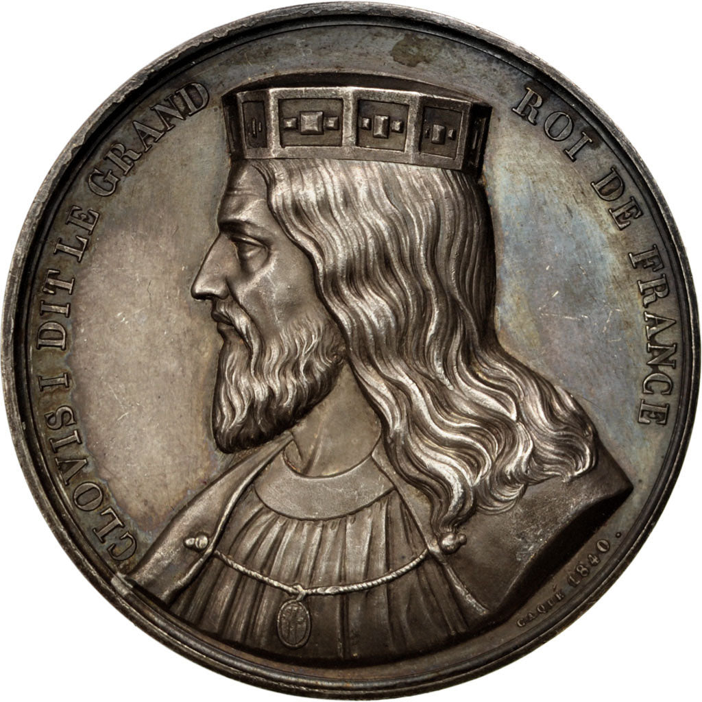 Frankreich, Medal, Clovis, History, Caqué, SS+, Kupfer
