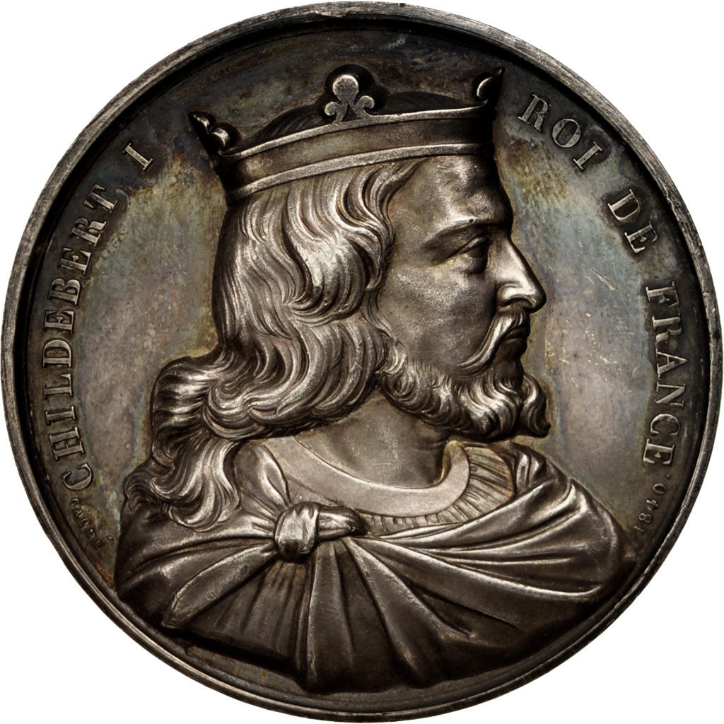 France, Medal, Childéric I, History, Caqué, AU(50-53), Copper