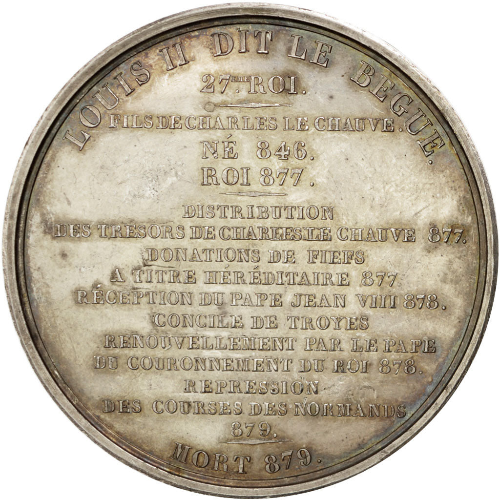 France, Medal, Louis II, History, Caqué, MS(60-62), Copper