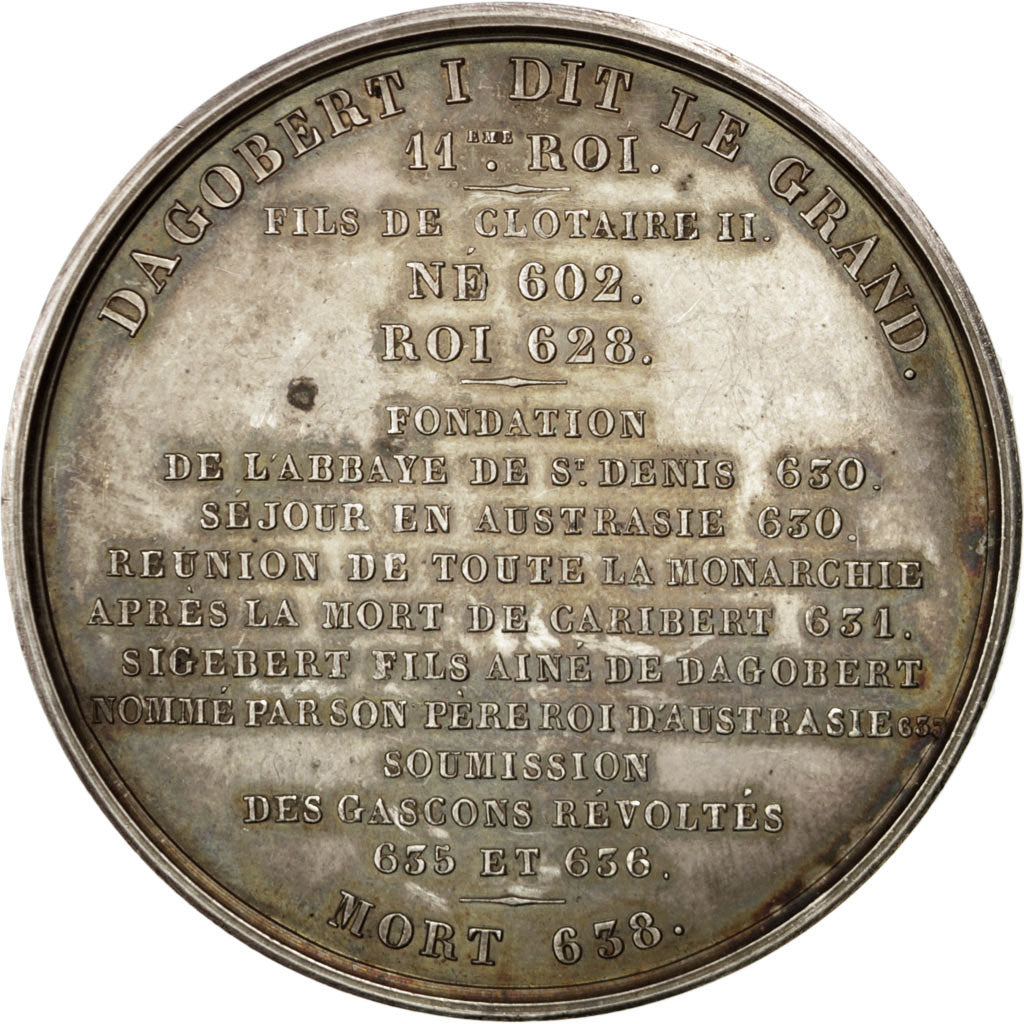 Frankrijk, Medal, Dagobert I, History, Caqué, PR, Koper