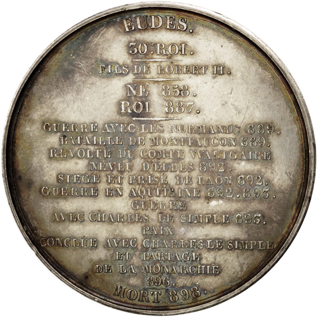 France, Medal, Eudes, History, Caqué, MS(60-62), Copper