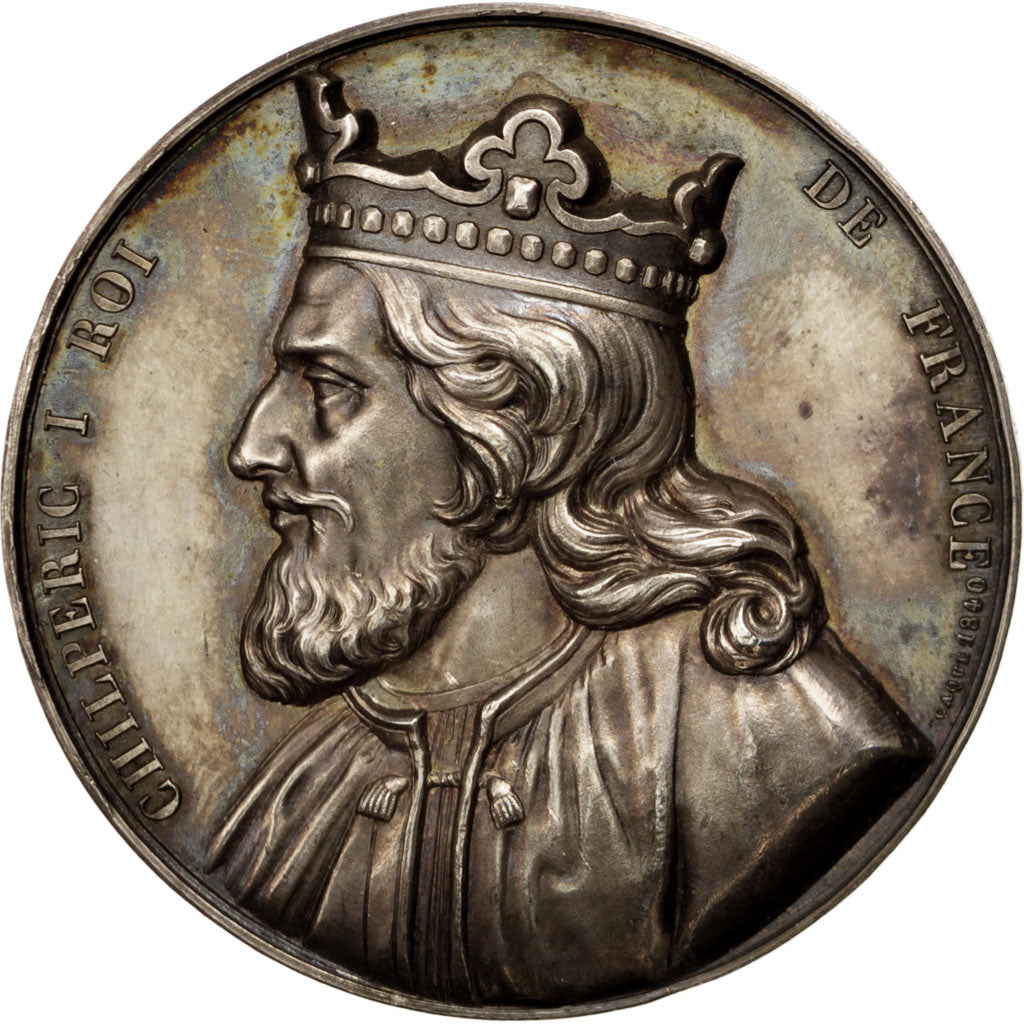 France, Medal, Chilpéric I, History, Caqué, MS(60-62), Copper