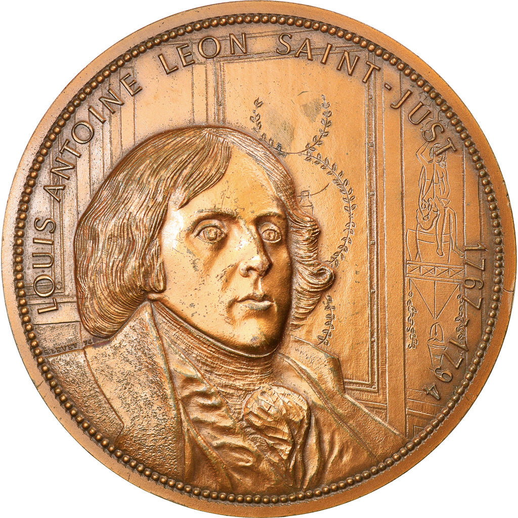 France, Médaille, Révolution, Louis Antoine Léon Saint-Just, History, 1988