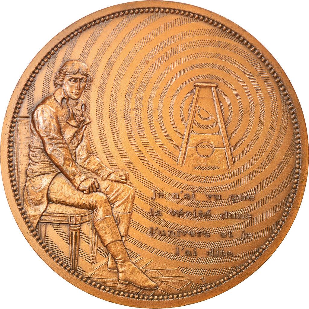 France, Médaille, Révolution, Louis Antoine Léon Saint-Just, History, 1988