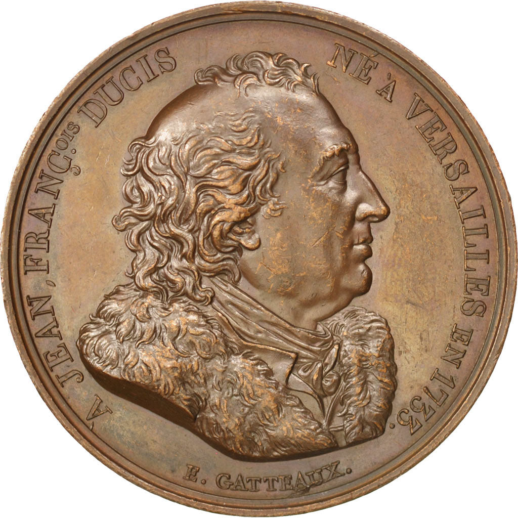 France, Medal, Louis XVIII, Arts & Culture, Gatteaux, AU(50-53), Copper