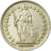 Coin, Switzerland, Franc, 1944, EF(40-45), Silver, KM:24