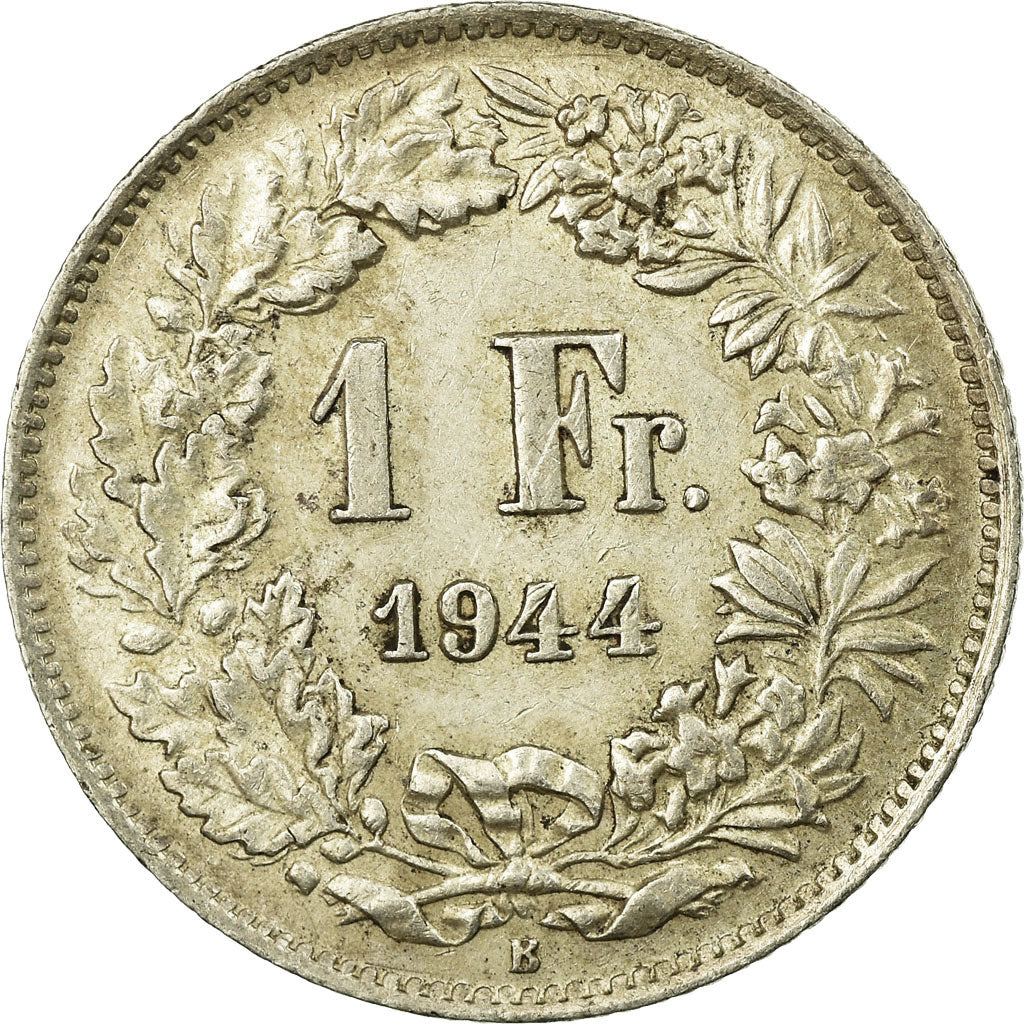 Coin, Switzerland, Franc, 1944, EF(40-45), Silver, KM:24