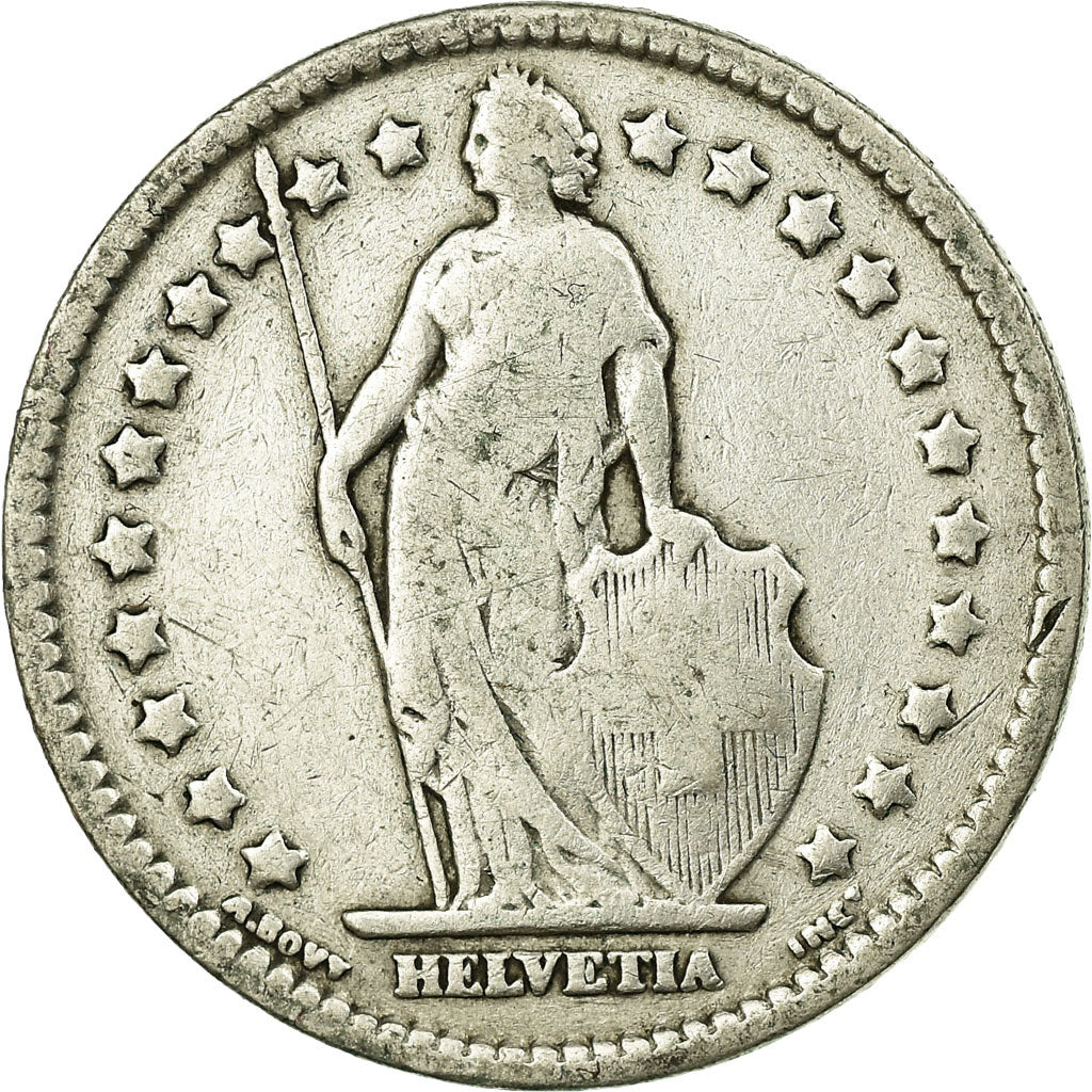 Coin, Switzerland, Franc, 1913, EF(40-45), Silver, KM:24