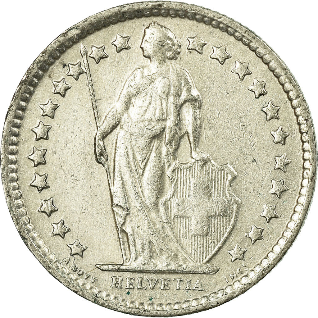 Münze, Schweiz, 1/2 Franc, 1964, Bern, SS, Silber, KM:23
