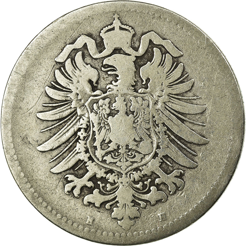 Coin, GERMANY - EMPIRE, Wilhelm I, Mark, 1875, Darmstadt, VF(20-25), Silver