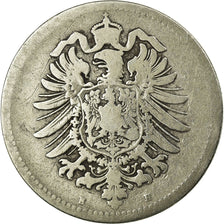 Coin, GERMANY - EMPIRE, Wilhelm I, Mark, 1875, Darmstadt, VF(20-25), Silver