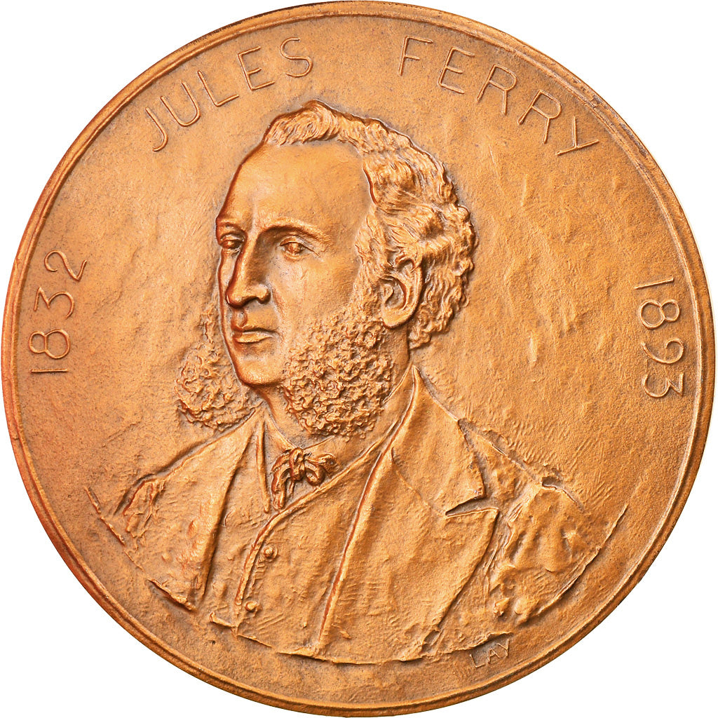 Francia, medalla, Jules Ferry, Enseignement Primaire pour Tous, Arts & Culture