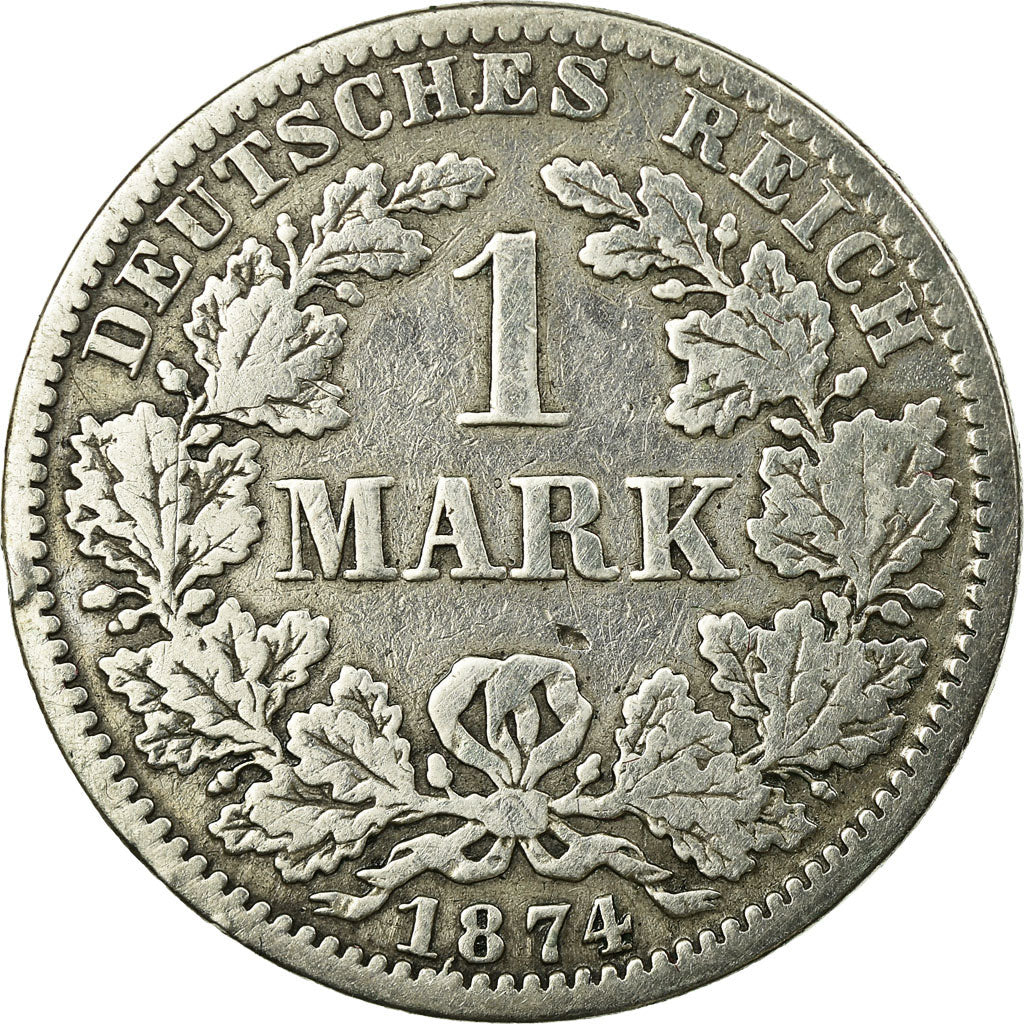Munten, DUITSLAND - KEIZERRIJK, Wilhelm I, Mark, 1874, Berlin, FR, Zilver, KM:7