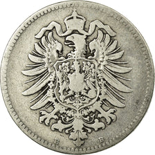 Coin, GERMANY - EMPIRE, Wilhelm I, Mark, 1874, Hanovre, VF(20-25), Silver, KM:7