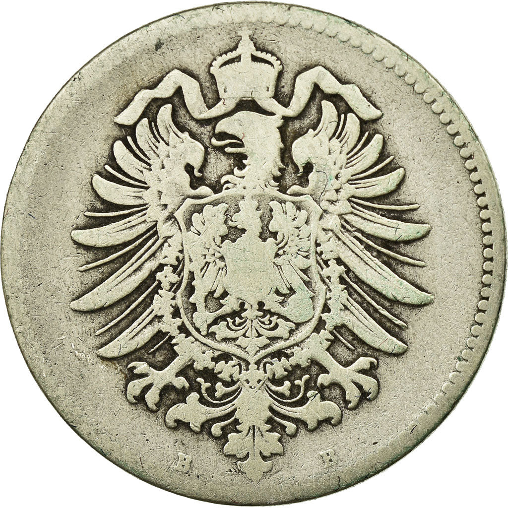 Moneta, NIEMCY - IMPERIUM, Wilhelm I, Mark, 1874, Hanovre, VF(20-25), Srebro
